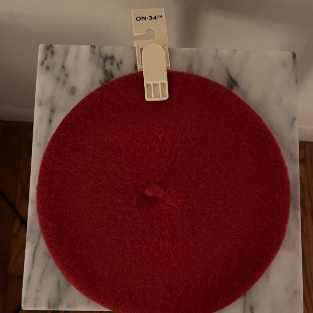 ON:34TH Red Wool Beret
